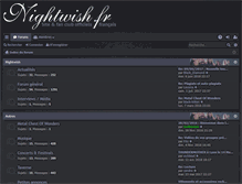 Tablet Screenshot of forum.nightwish.fr